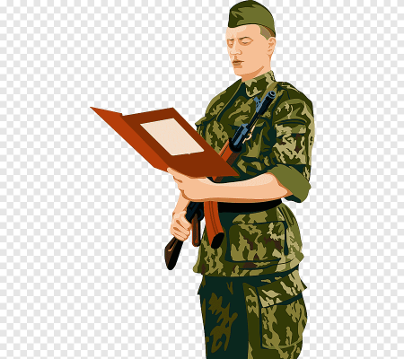 Военный без фона