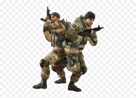 Военный на прозрачном фоне