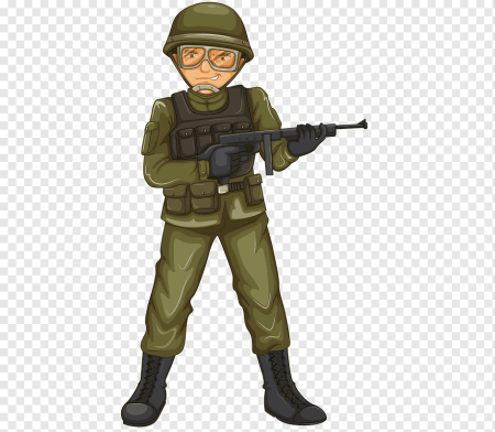 Мультяшные военные солдаты