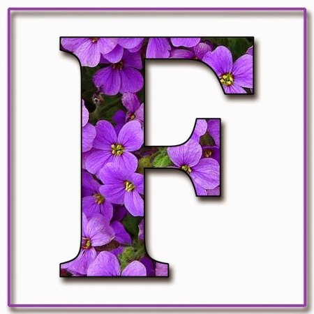 Буква f цветная