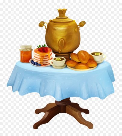 Самовар на столе