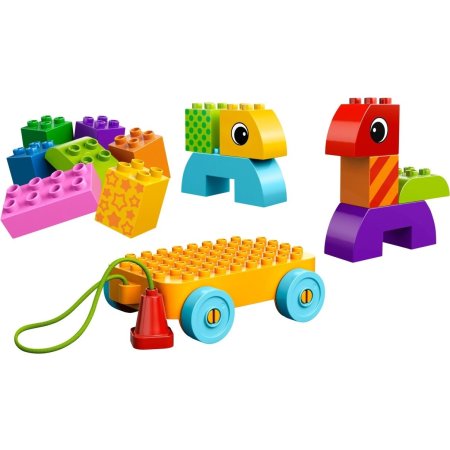Конструктор LEGO Duplo 10554 веселая каталка с кубиками