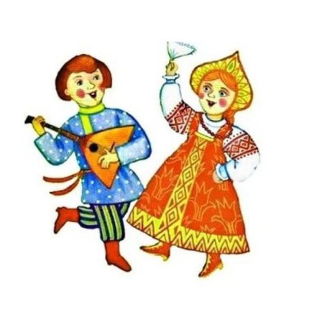 Мультяшные дети в русских костюмах