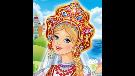 Русская красавица рисунок