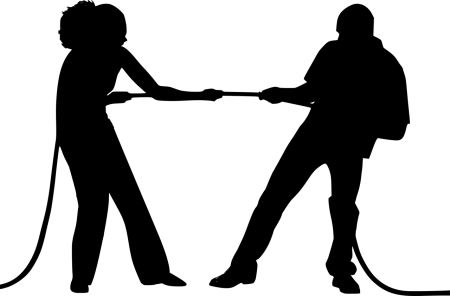 Конфликт силуэт