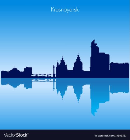 Силуэт города Красноярска