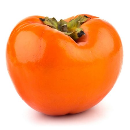 Хурма на белом фоне