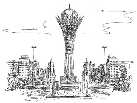 Астана Байтерек вектор