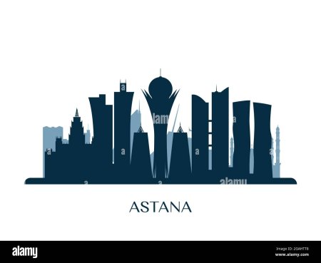 Астана силуэт