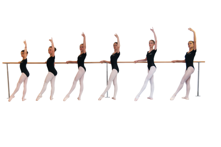 Хореография на белом фоне