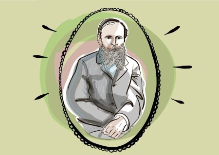 Писатель Федор Достоевский арт