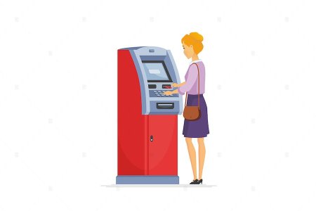 Банкомат Векторная иллюстрация