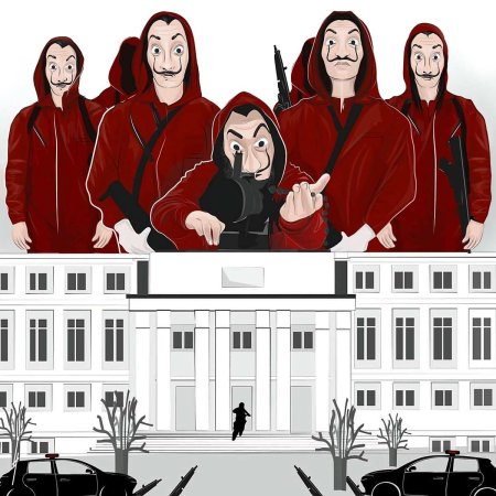 Стикеры бумажный дом сериал