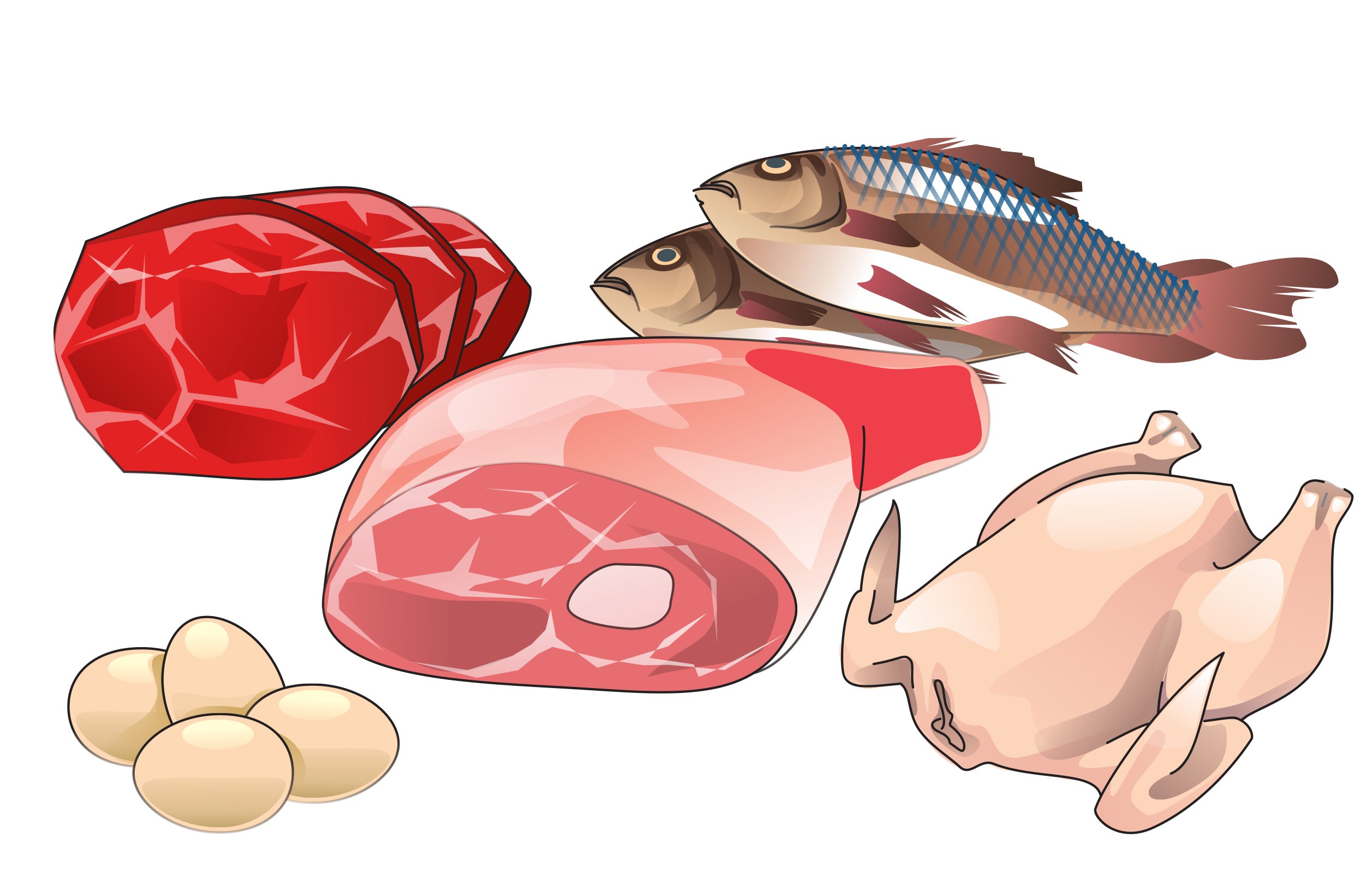 Тема мясо и рыба