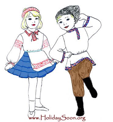 Белорусский национальный костюм рисунок
