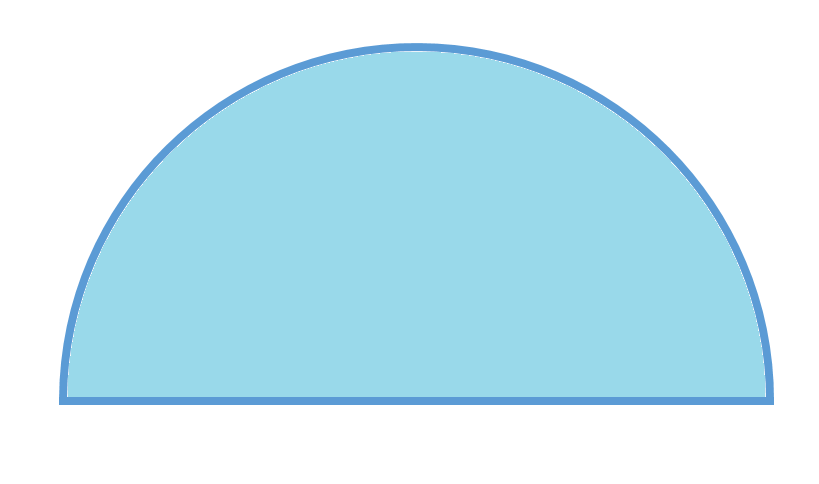 Как нарисовать полукруг. Полукруг. Полукруг Геометрическая фигура. Голубой полукруг. Полукруг шаблон.