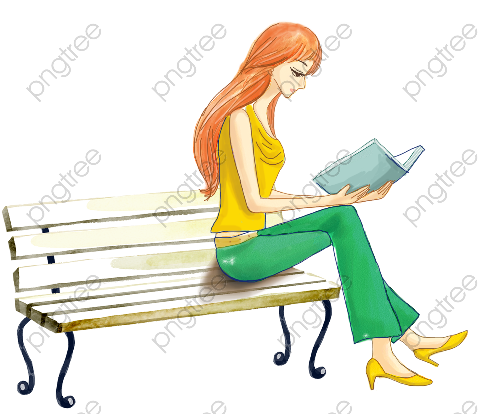 Девочка с книжкой на скамейке. Девочка сидит на книгах. С книжкой на скамейке картина. Девушка сидит.