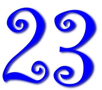 Красивые цифры 23
