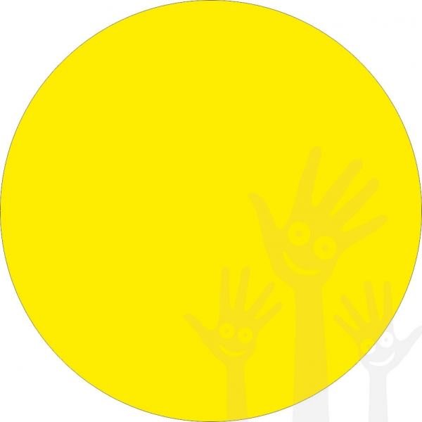 Круг желтый лист