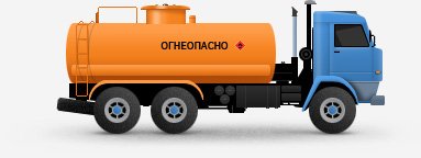 Машина с цистерной вектор