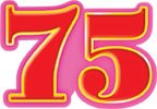 75 Лет надпись