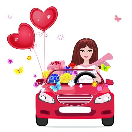 Подарок автомобиль девушке