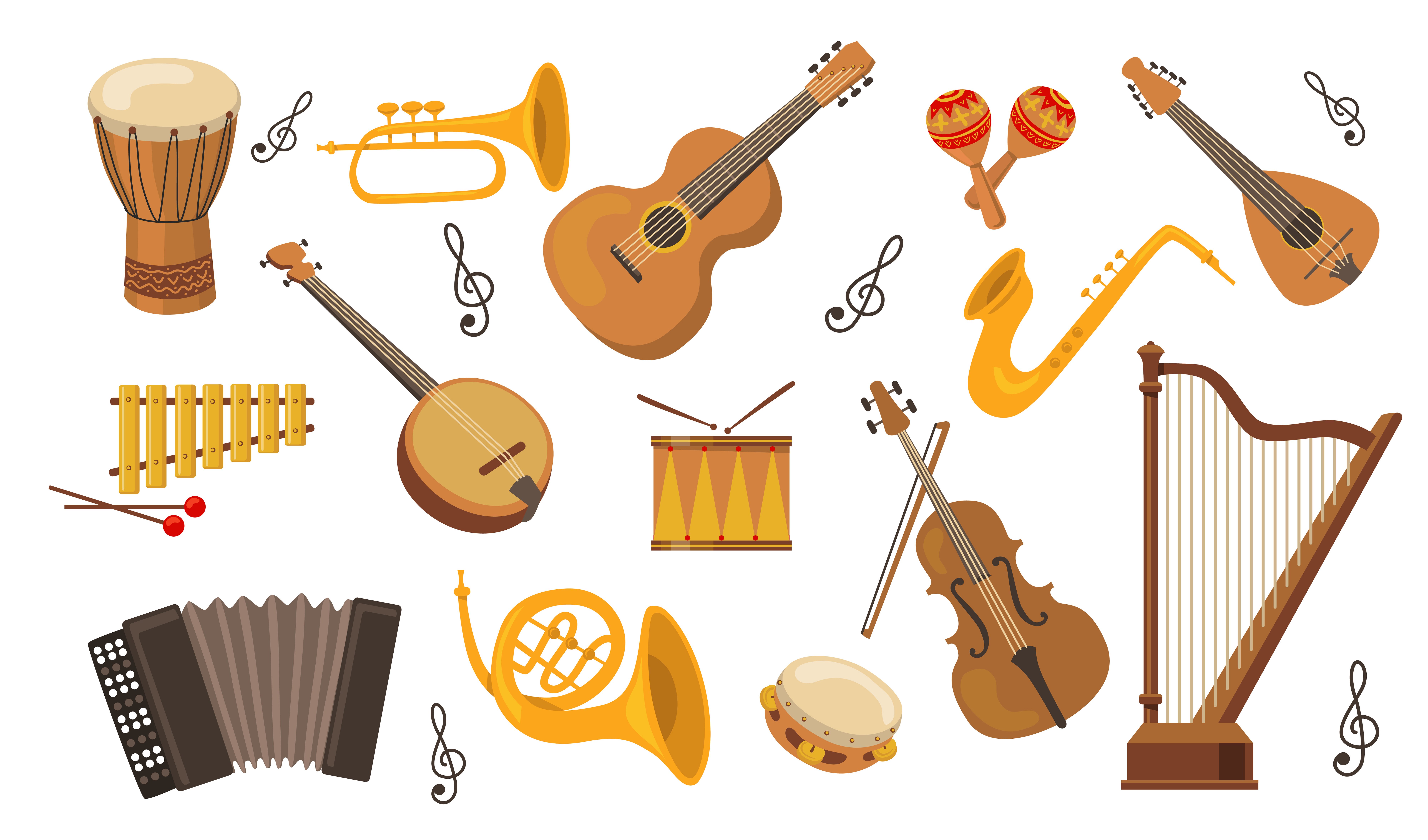 Музыкальный инструмент на д. Музыкальные инструменты иллюстрации. Музыкальные инструменты для малышей. Изображение музыкальных инструментов для детей. Классические музыкальные инструменты.