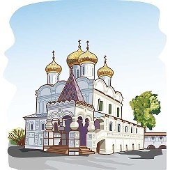 Ипатьевский монастырь Кострома вектор