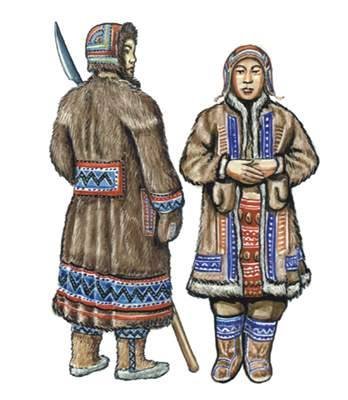 Эвены народный национальный костюм
