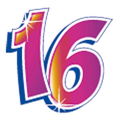 Цифра 16 картинка красивая