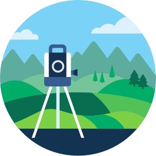 Геодезические работы иконка