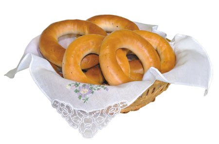 Бублики на тарелке