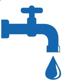Значок крана с водой