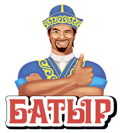 Монгольский воин на белом фоне