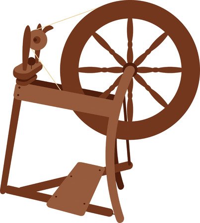 Прялка вектор