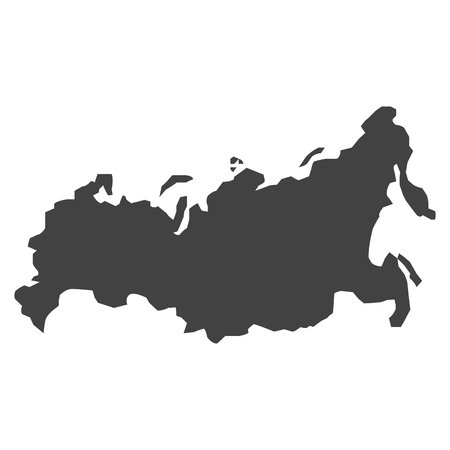 Контурное изображение России