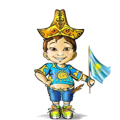 Казах ребенок вектор