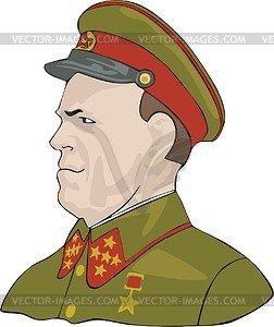 Генерал Жуков рисунок