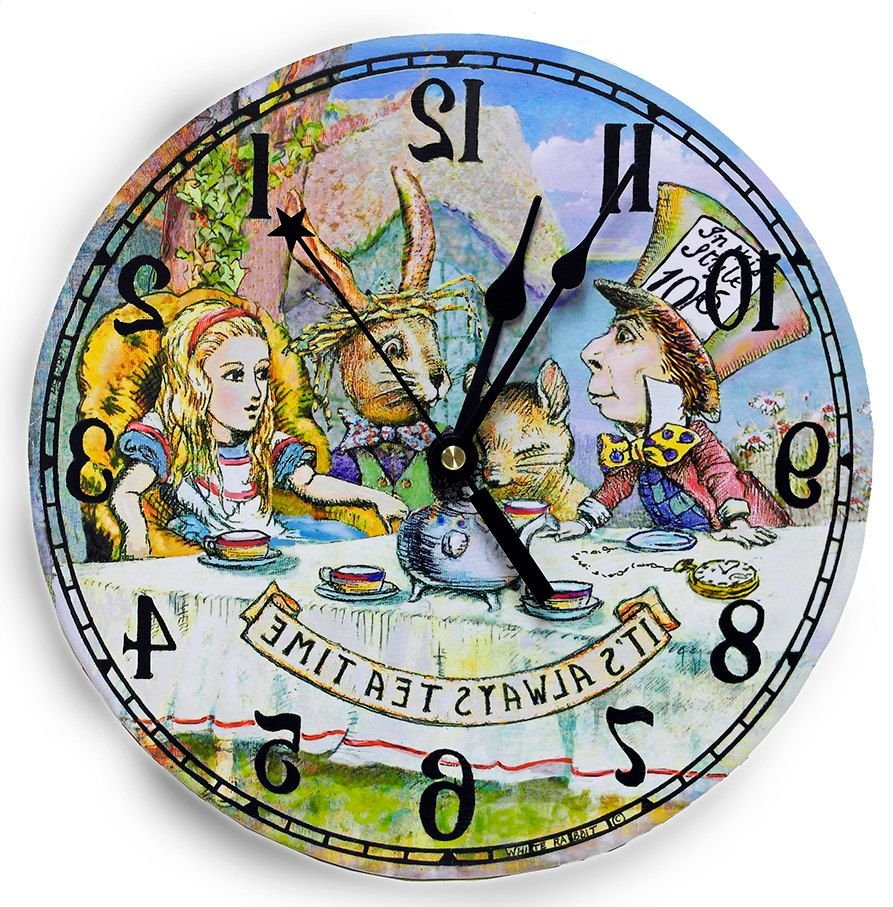 Купить алису без часов. Циферблат часов Алиса в стране чудес. Часы Alisa in Wonderland. Часы из Алисы в стране чудес. Сказочные часы.