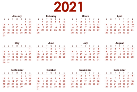 Календарь на 2022 год на английском