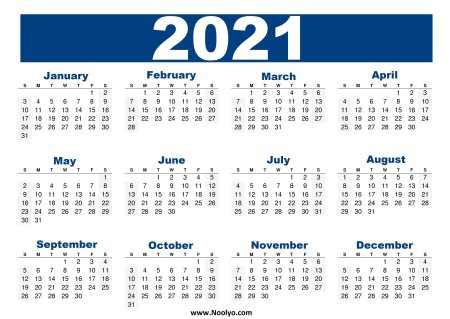 Календарь с неделями 2021