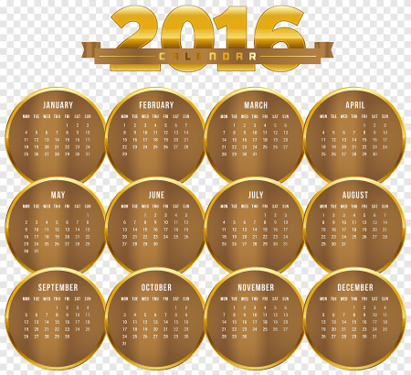 Календарная сетка 2016