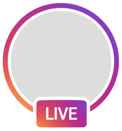 Значок Live Инстаграм