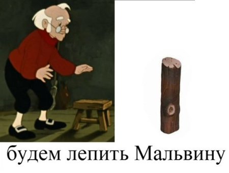 Папа Карло рисунок