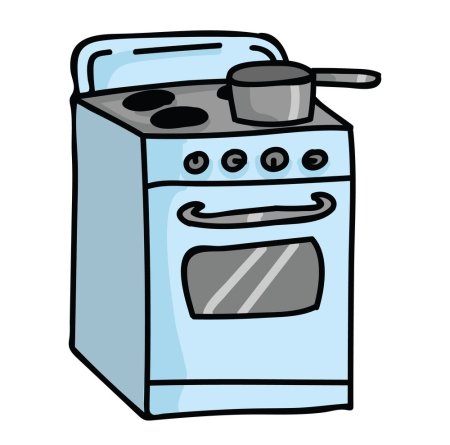 Газовая плитка мультяшная