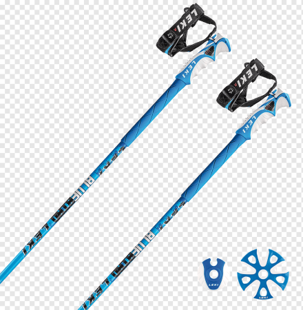 Лыжные палки leki Carbon синие