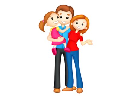 Семья картинки мультяшные