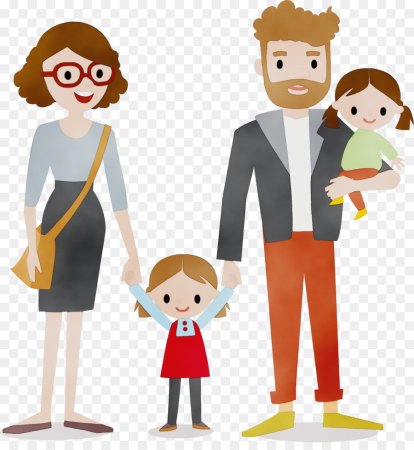 Родители и дети вектор