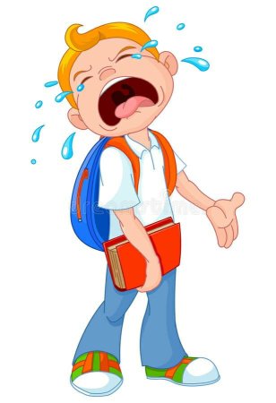 Плачущая девочка на прозрачном фоне