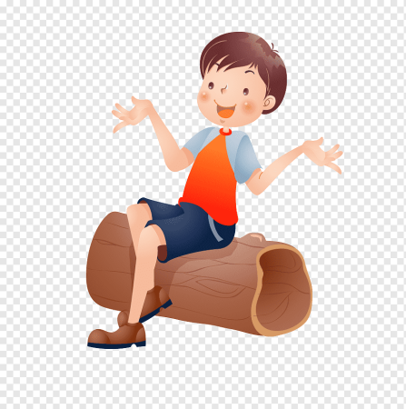 Мультяшка сидит